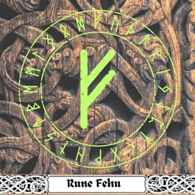 Rune Fehu ᚠ - Viking Héritage