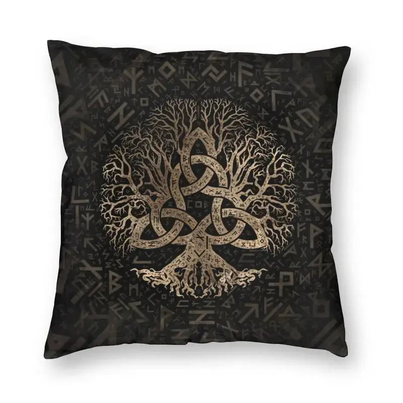 20 Housses de Coussin Vegvisir et Yggdrasil - au choix - Viking Héritage