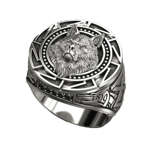 BAGUE TÊTE DE LOUP - Viking Héritage