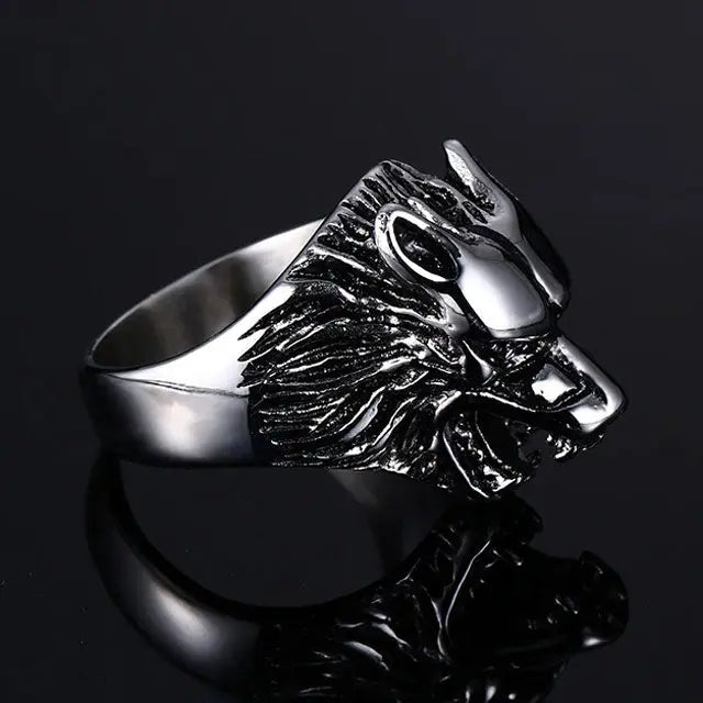 BAGUE TÊTE DE LOUP - Viking Héritage