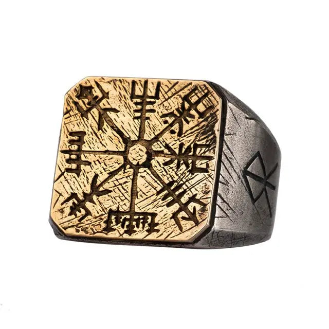 BAGUE VEGVISIR ARGENT - Viking Héritage