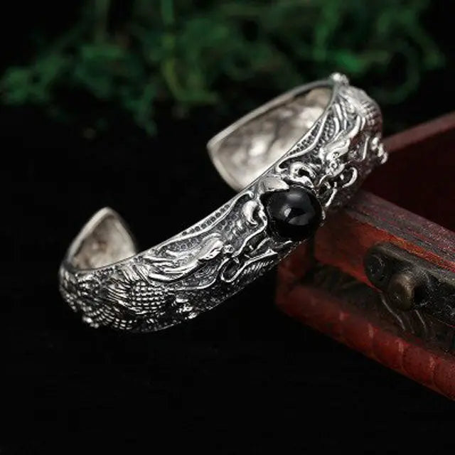 BRACELET DRAGON ARGENT - Viking Héritage