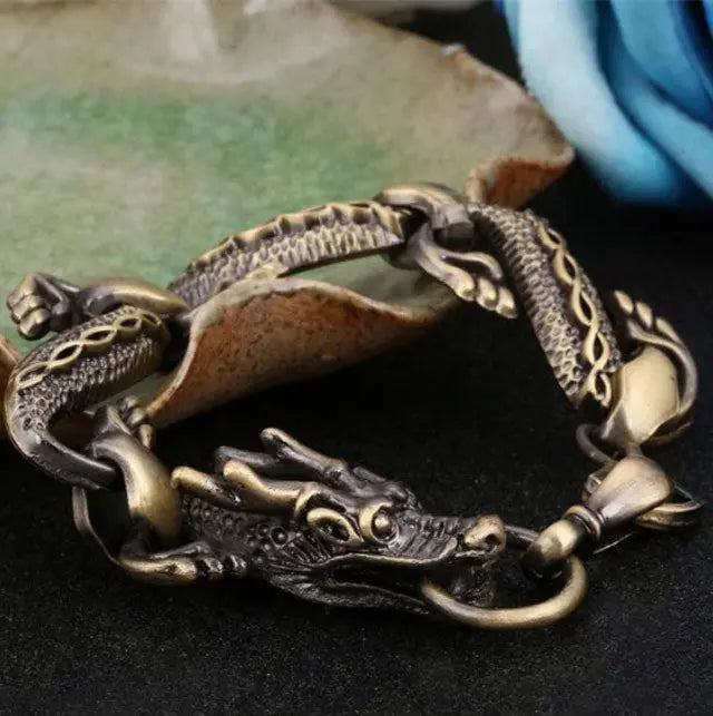 BRACELET DRAGON GÉANT JǪRMUNGANDR - Viking Héritage