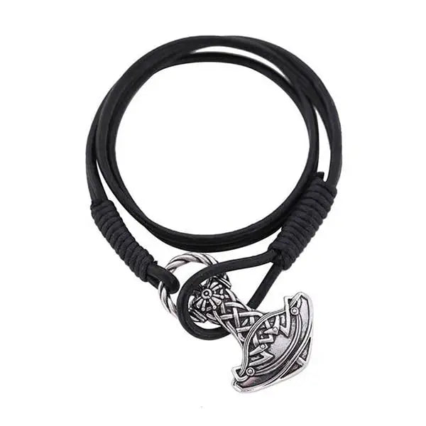 BRACELET MJOLNIR - CUIR - Viking Héritage