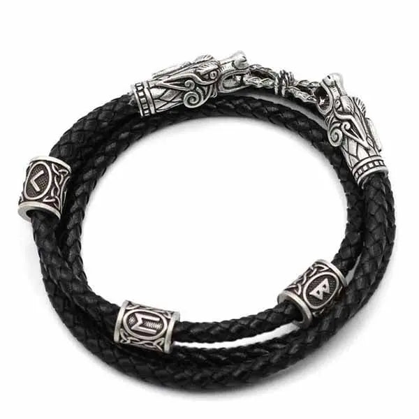 BRACELET NIDHOGG - ARGENT ANTIQUE - Viking Héritage