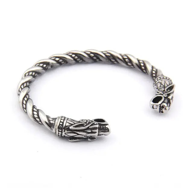 BRACELET TORSADÉ LOUP GERI ET FREKI - Viking Héritage