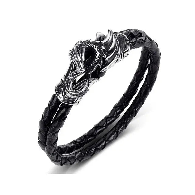 BRACELET VIKING DRAGON OUROBOROS - Viking Héritage