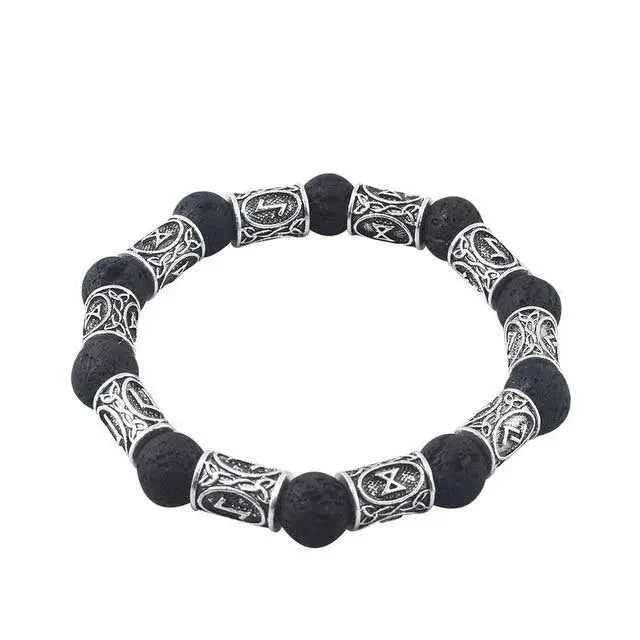 BRACELET VIKING PERLES RUNES - Viking Héritage