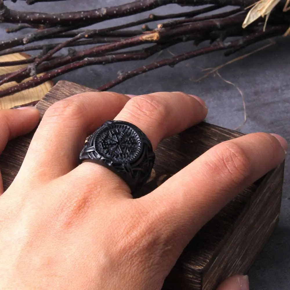 Bague Boussole Vegvisir - Viking Héritage