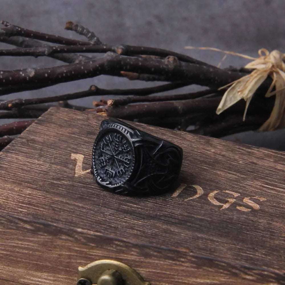 Bague Boussole Vegvisir - Viking Héritage