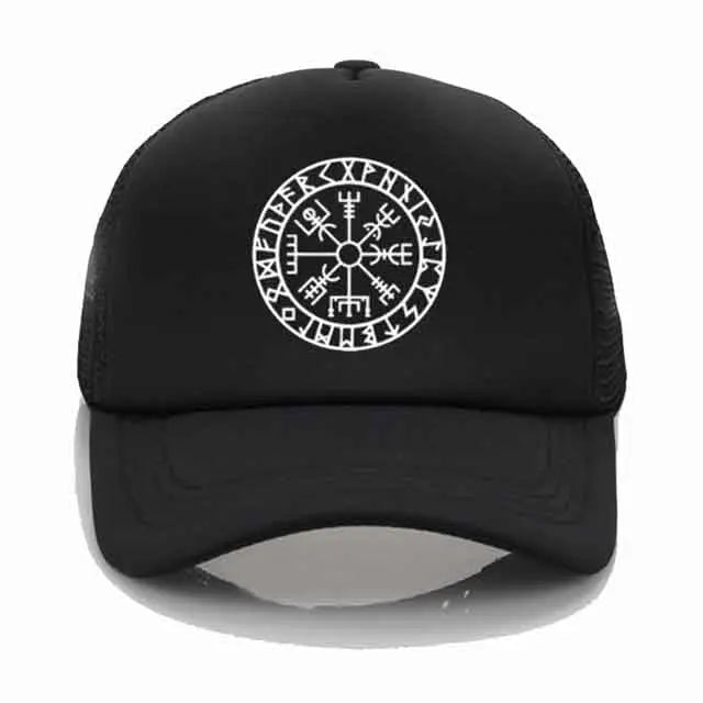 CASQUETTE VIKING VEGVISIR NOIR - Viking Héritage