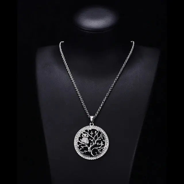 COLLIER ARBRE DE VIE HIBOUX - Viking Héritage