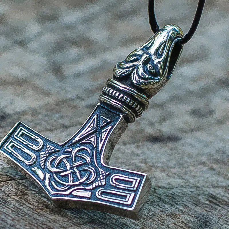 COLLIER MARTEAU DE THOR ARGENT .925 - Viking Héritage