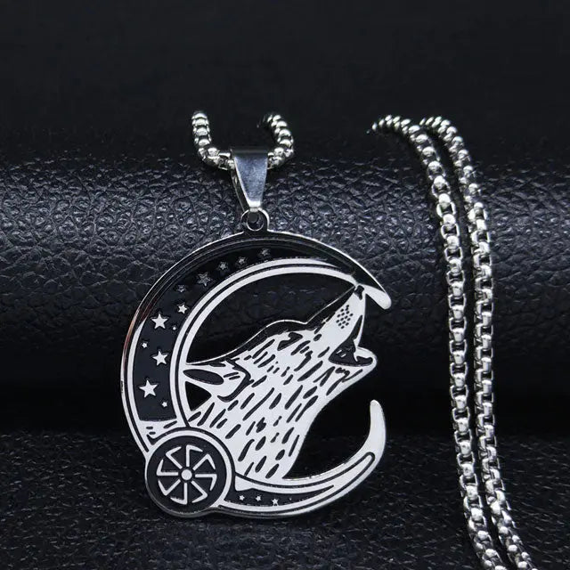 COLLIER VIKING LOUP HATI - Viking Héritage