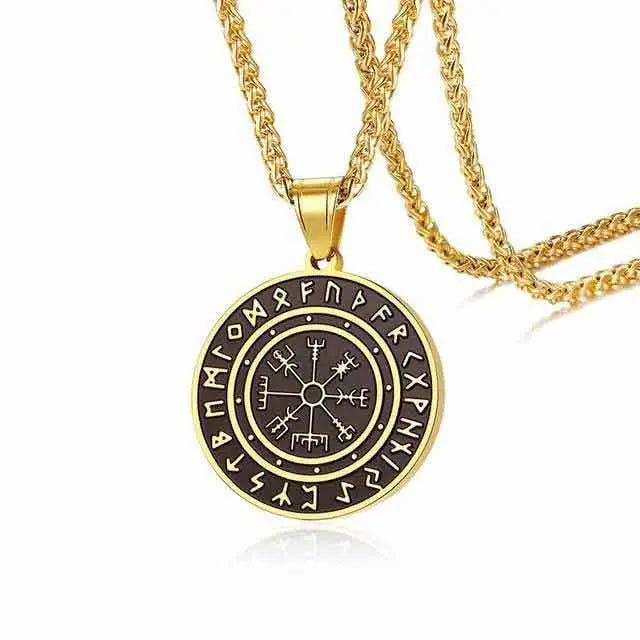 COLLIER VIKING RUNE VEGVISIR - Viking Héritage