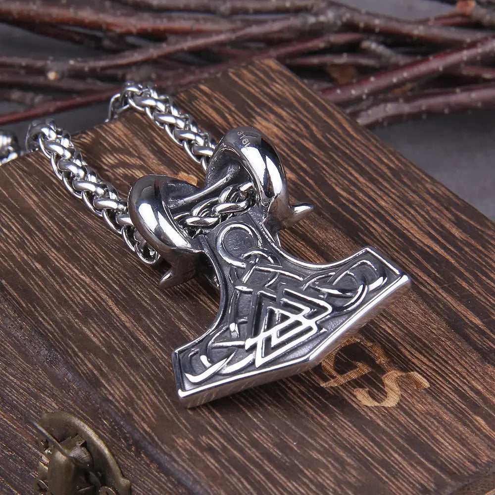 Collier Mjolnir et Valknut - Viking Héritage