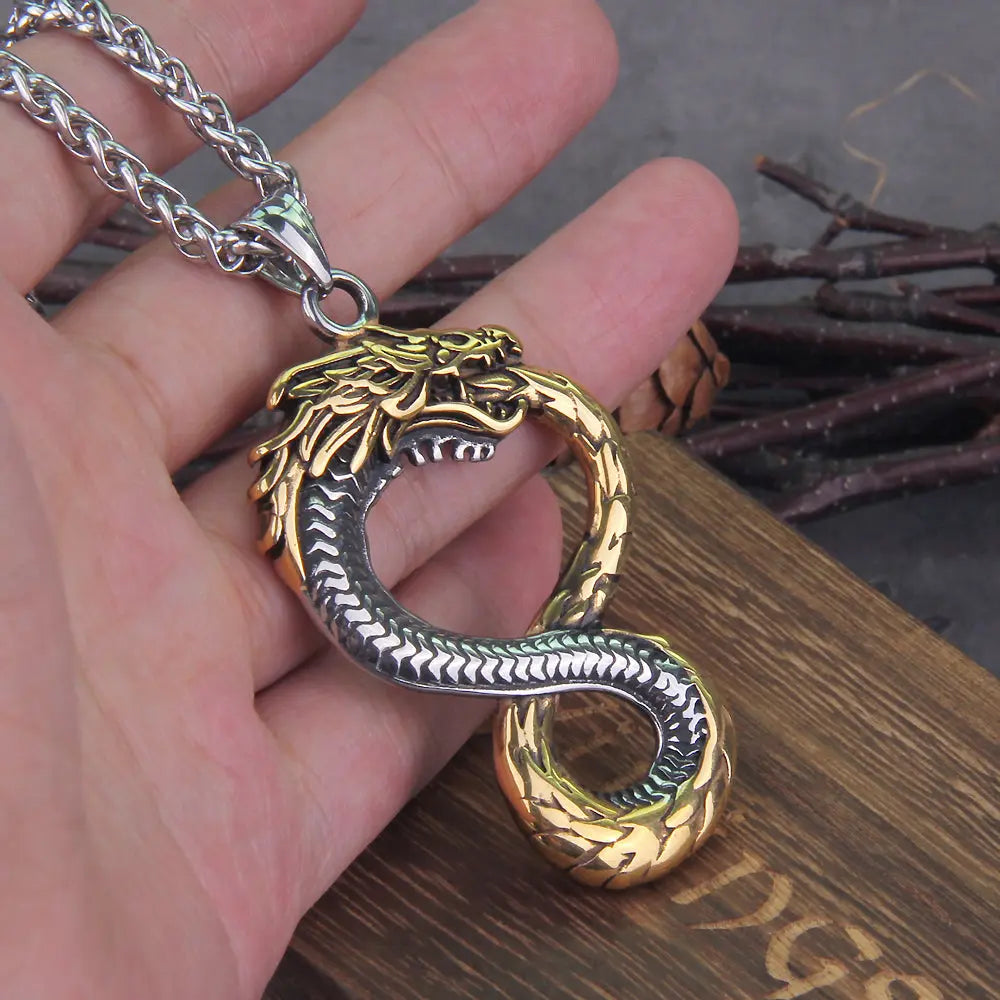 Collier Serpent Jormungand - Viking Héritage