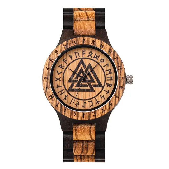 MONTRE EN BOIS VALKNUT - Viking Héritage