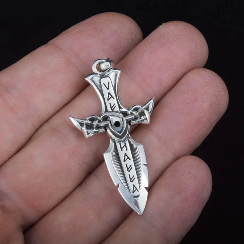 PENDENTIF GUNGNIR ARGENT STERLING .925 - Viking Héritage