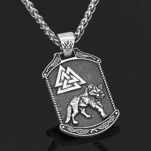 PENDENTIF LOUP FENRIR - VALKNUT - Viking Héritage