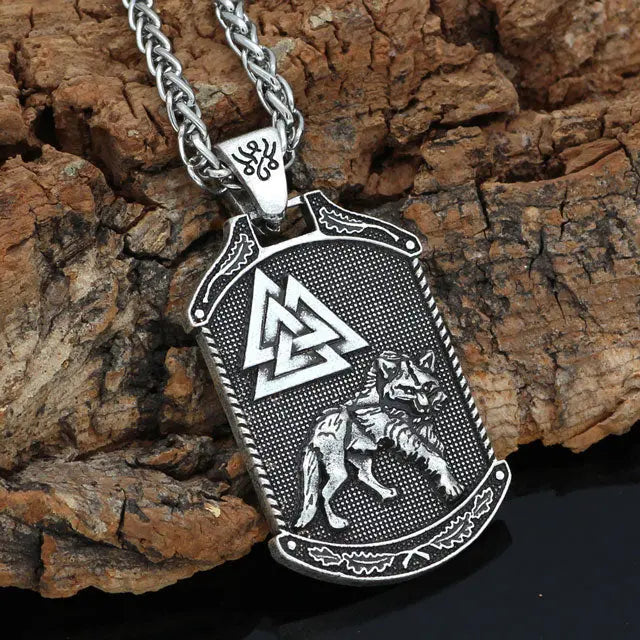 PENDENTIF LOUP FENRIR - VALKNUT - Viking Héritage