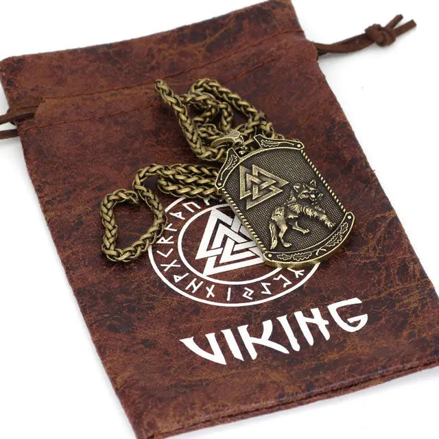 PENDENTIF LOUP FENRIR - VALKNUT - Viking Héritage