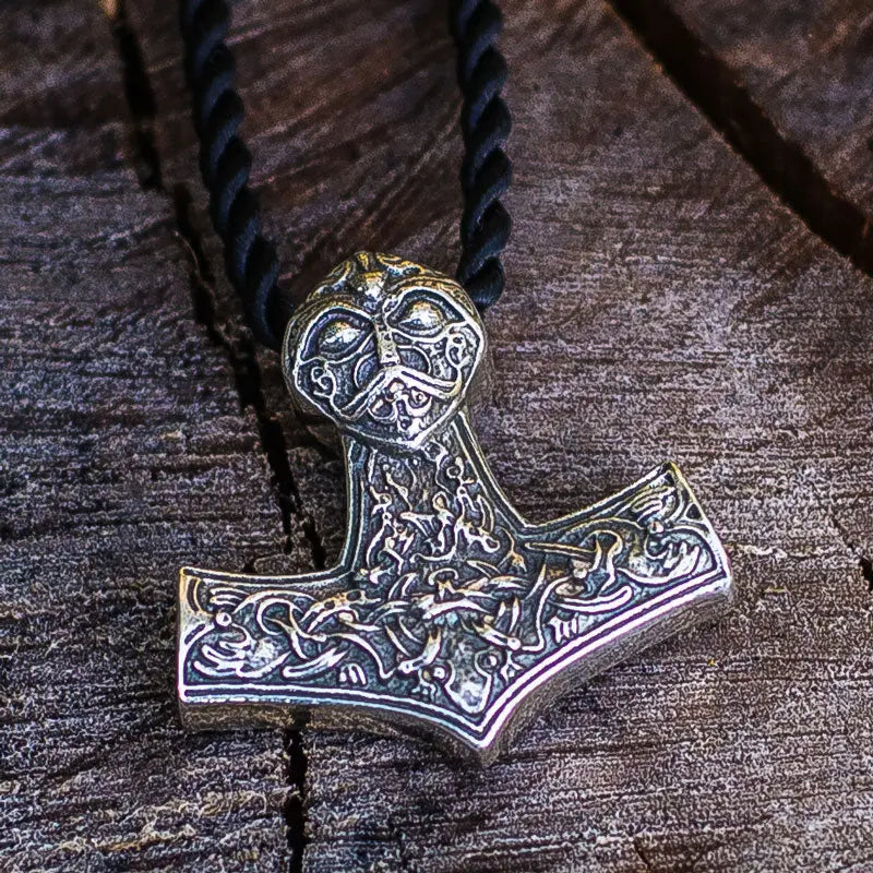 PENDENTIF MARTEAU DE THOR EN ARGENT STERLING .925 - Viking Héritage