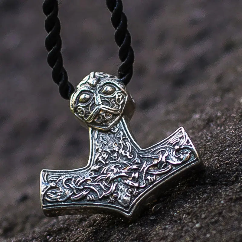 PENDENTIF MARTEAU DE THOR EN ARGENT STERLING .925 - Viking Héritage