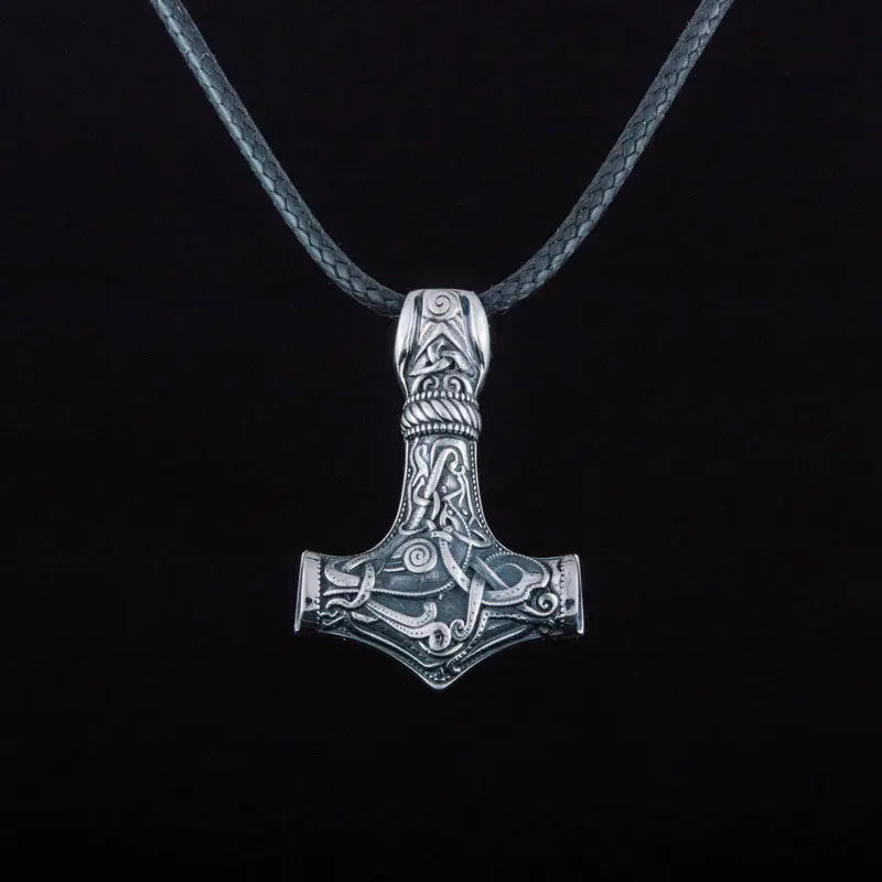 PENDENTIF VIKING MARTEAU DE THOR EN ARGENT STERLING .925 - Viking Héritage