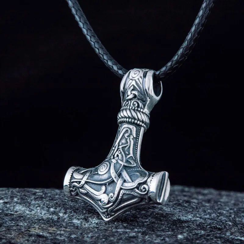 PENDENTIF VIKING MARTEAU DE THOR EN ARGENT STERLING .925 - Viking Héritage