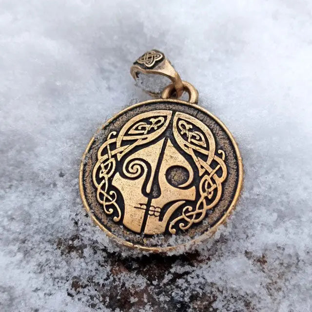 Pendentif Hel en Bronze Massif - Viking Héritage