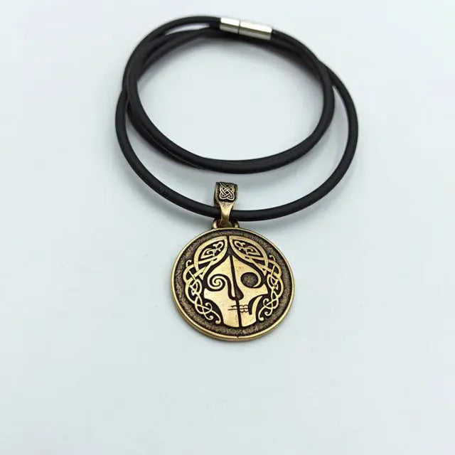 Pendentif Hel en Bronze Massif - Viking Héritage