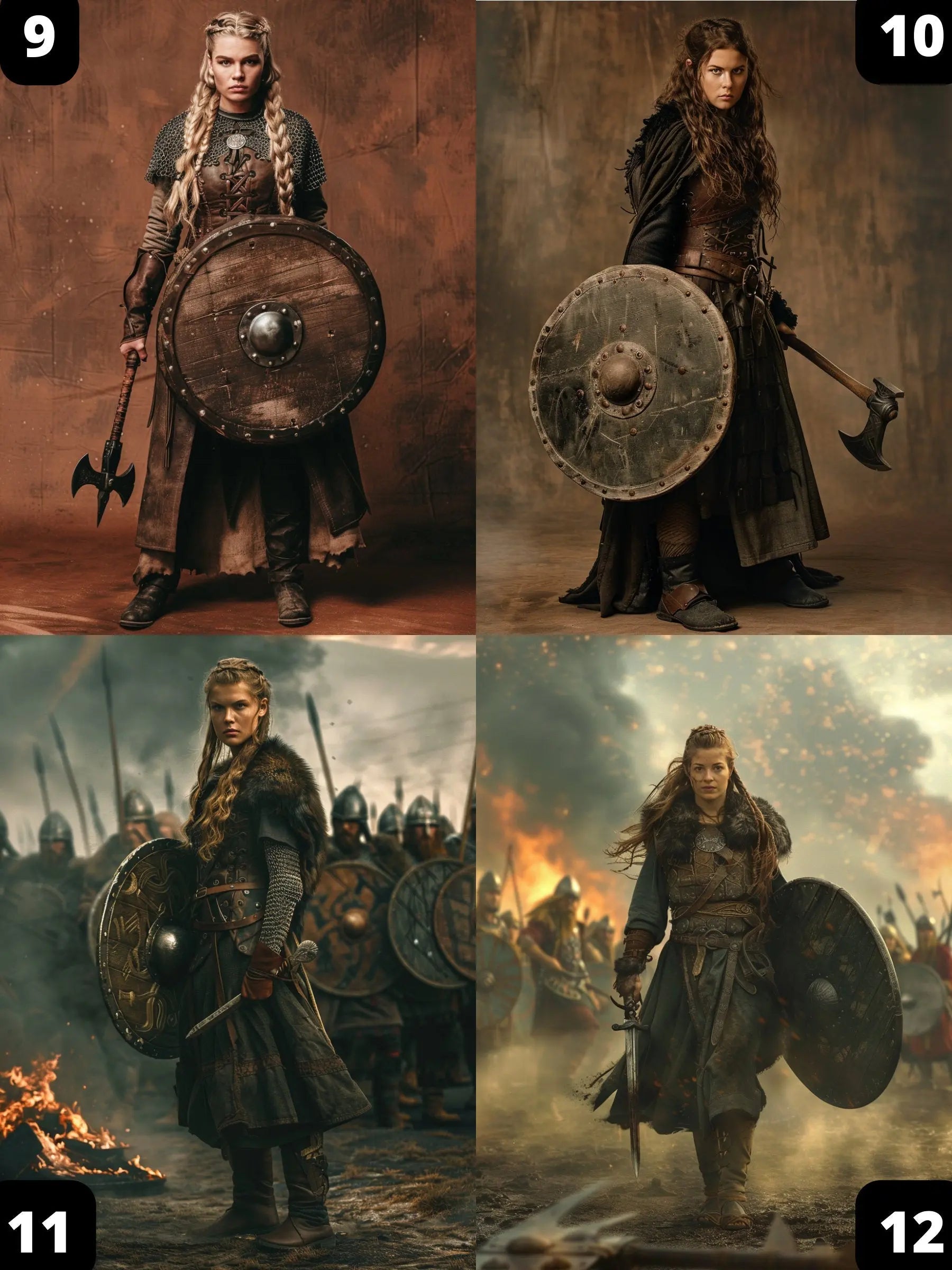 Portrait Personnalisé - Femme Viking - Viking Héritage