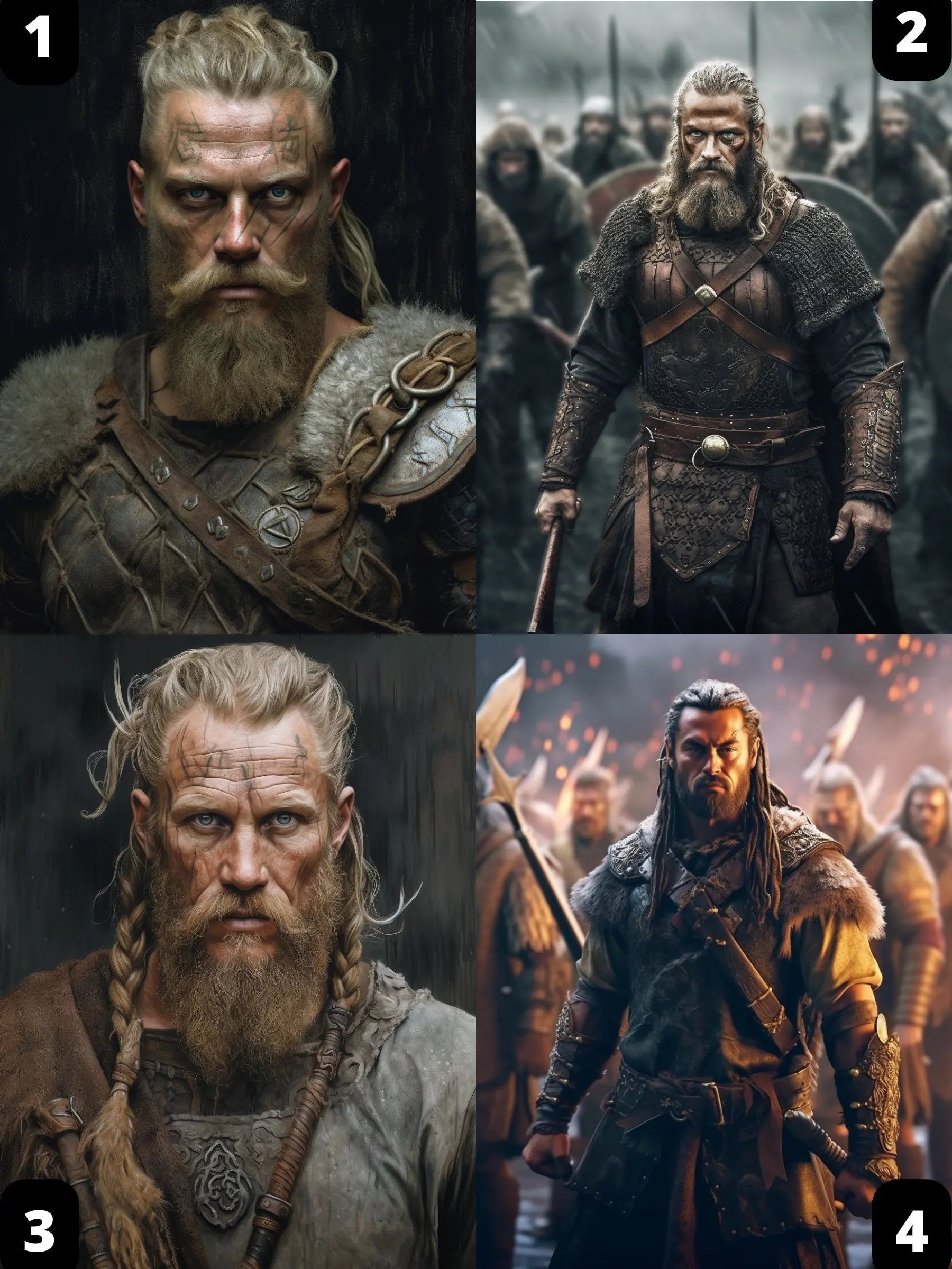 Portrait Personnalisé - Homme Viking - Viking Héritage