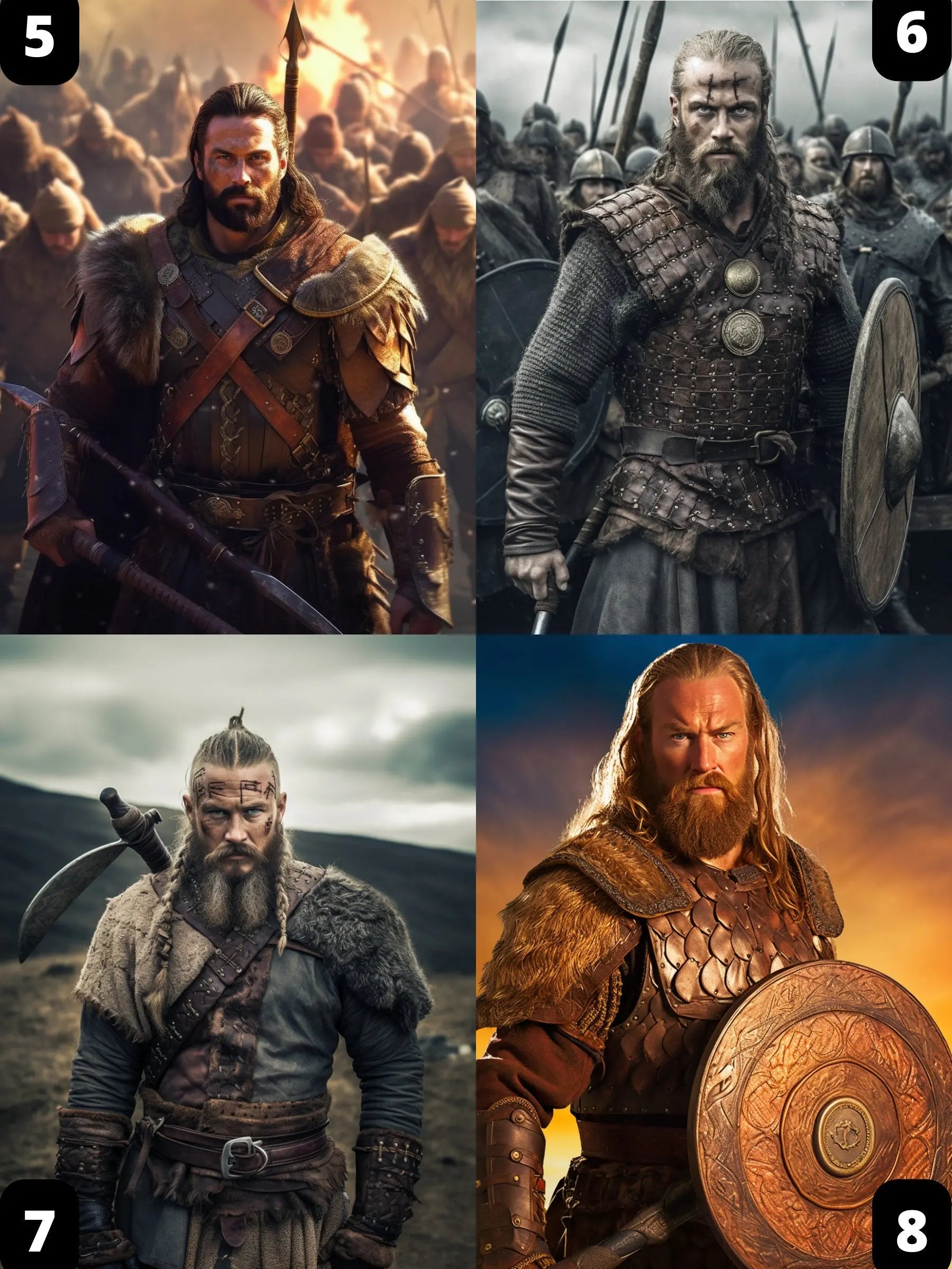 Portrait Personnalisé - Homme Viking - Viking Héritage