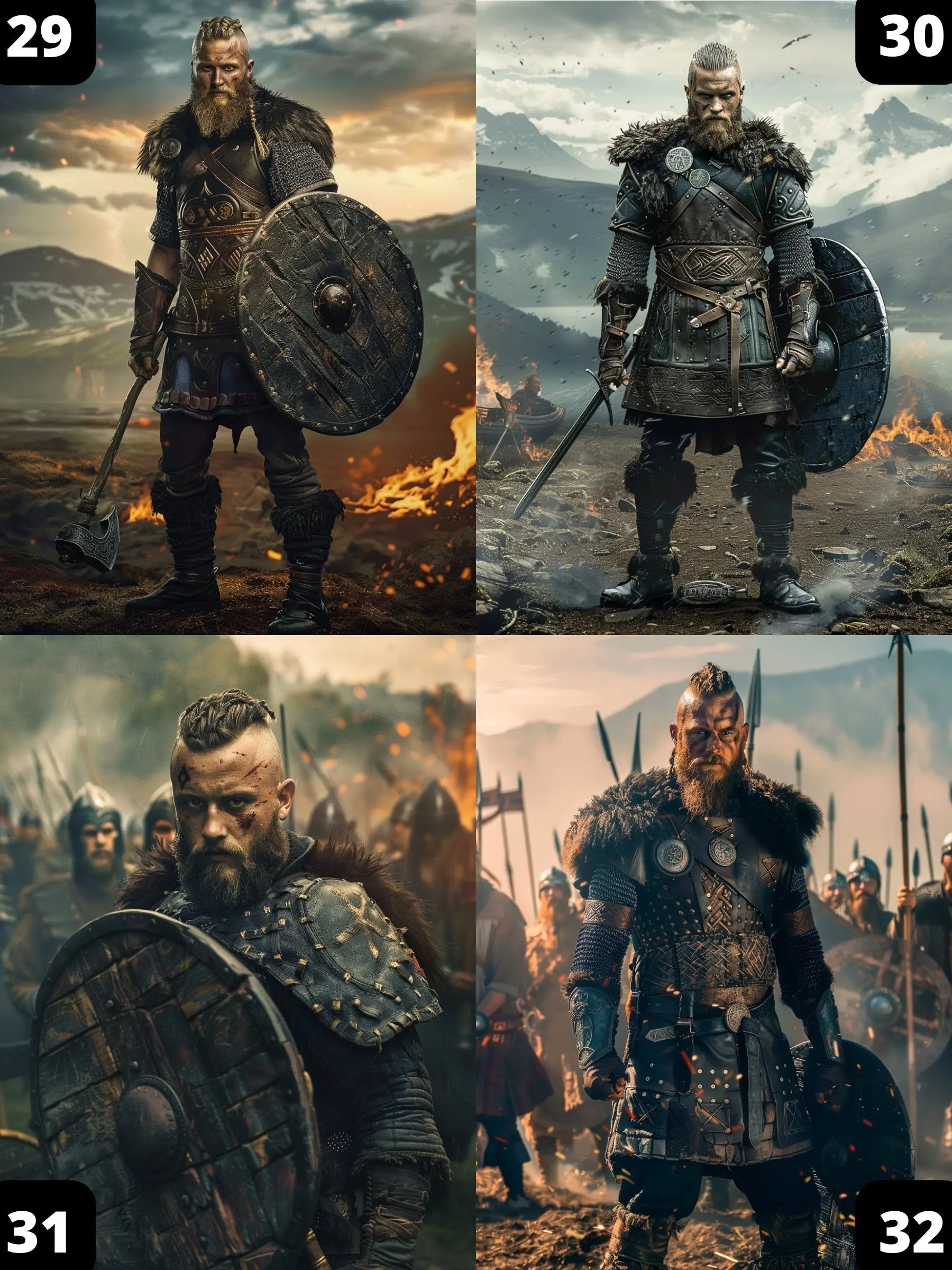 Portrait Personnalisé - Homme Viking - Viking Héritage