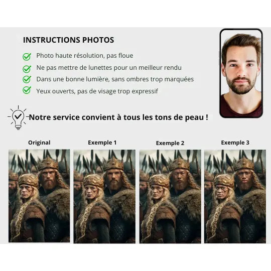 Portrait Personnalisé - Homme Viking - Viking Héritage