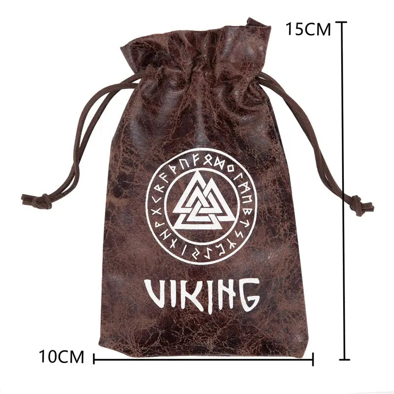 Sac d'emballage de bijoux en cuir - Viking Héritage