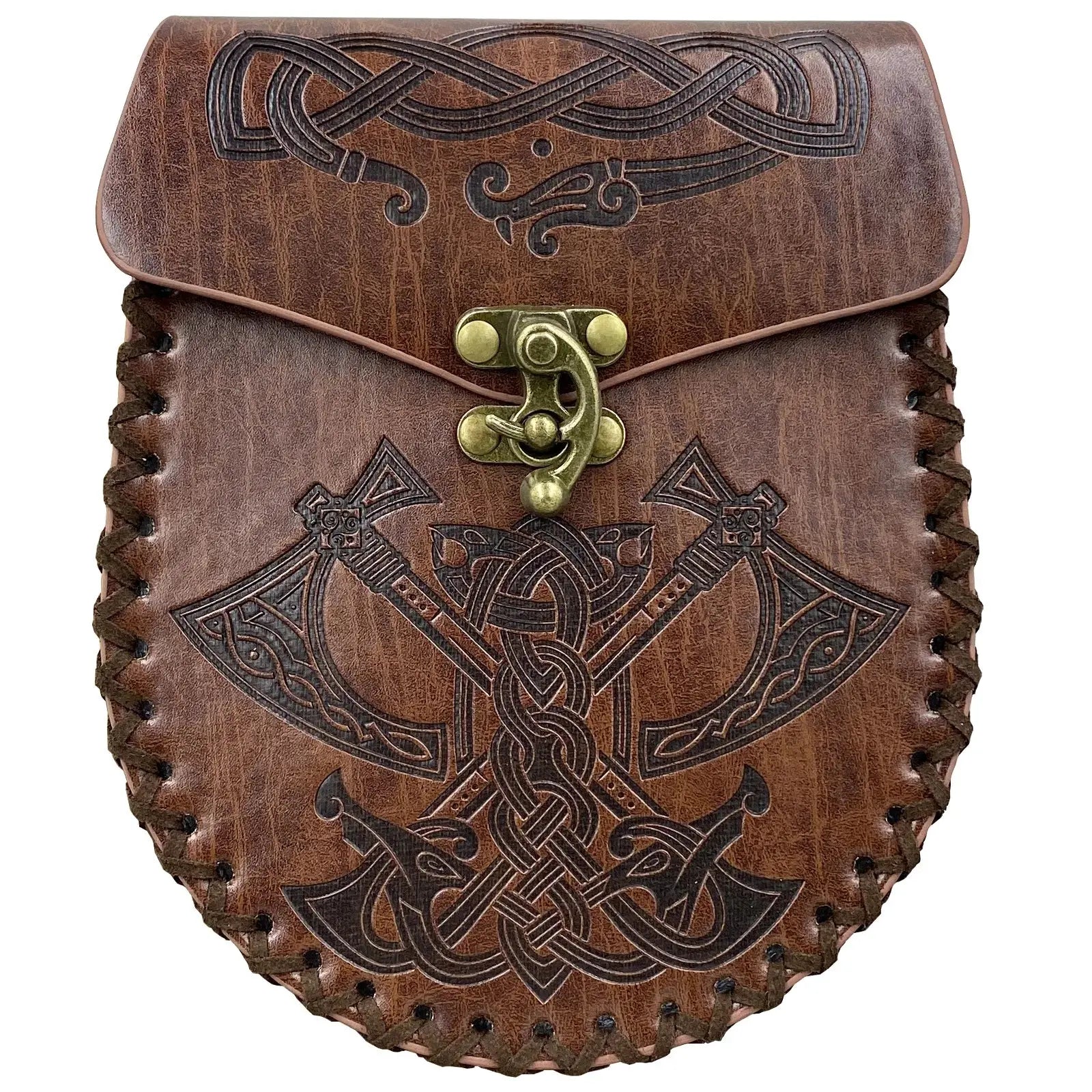 Sacoche de Ceinture Viking en Cuir - Viking Héritage