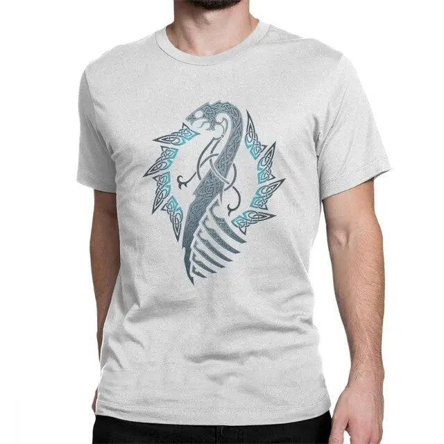 Herren Drachen T Shirt Wikingererbe Viking Heritage