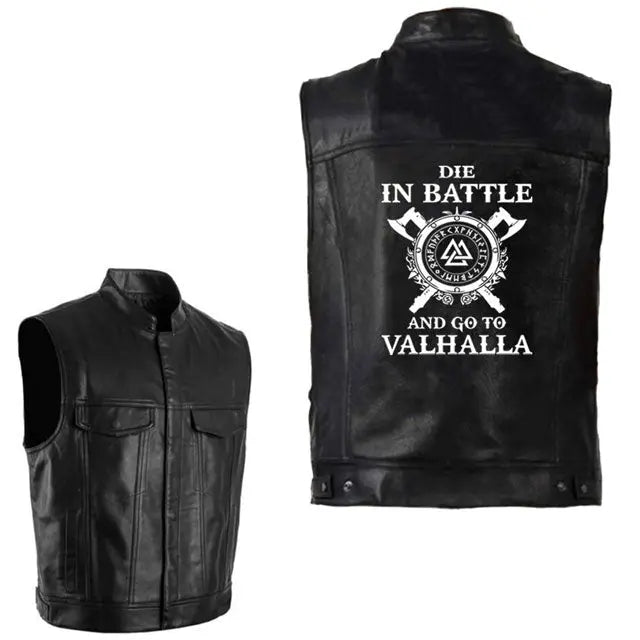 VESTE EN SIMILI CUIR VALHALLA - Viking Héritage