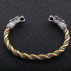 Bracelet Torsadé Loup Geri et Freki | Viking Héritage