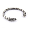 Bracelet Torsadé Loup Geri et Freki | Viking Héritage