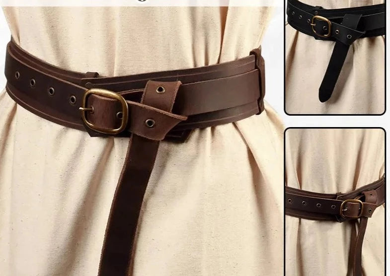 Ceinture Viking - Noire & Marron